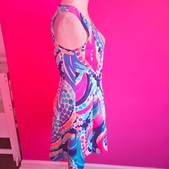 Lilly Pulitzer Ladies "Sally" Scuba Knit Fit & Flare Dress (Size Small) - Picture 9 of 11